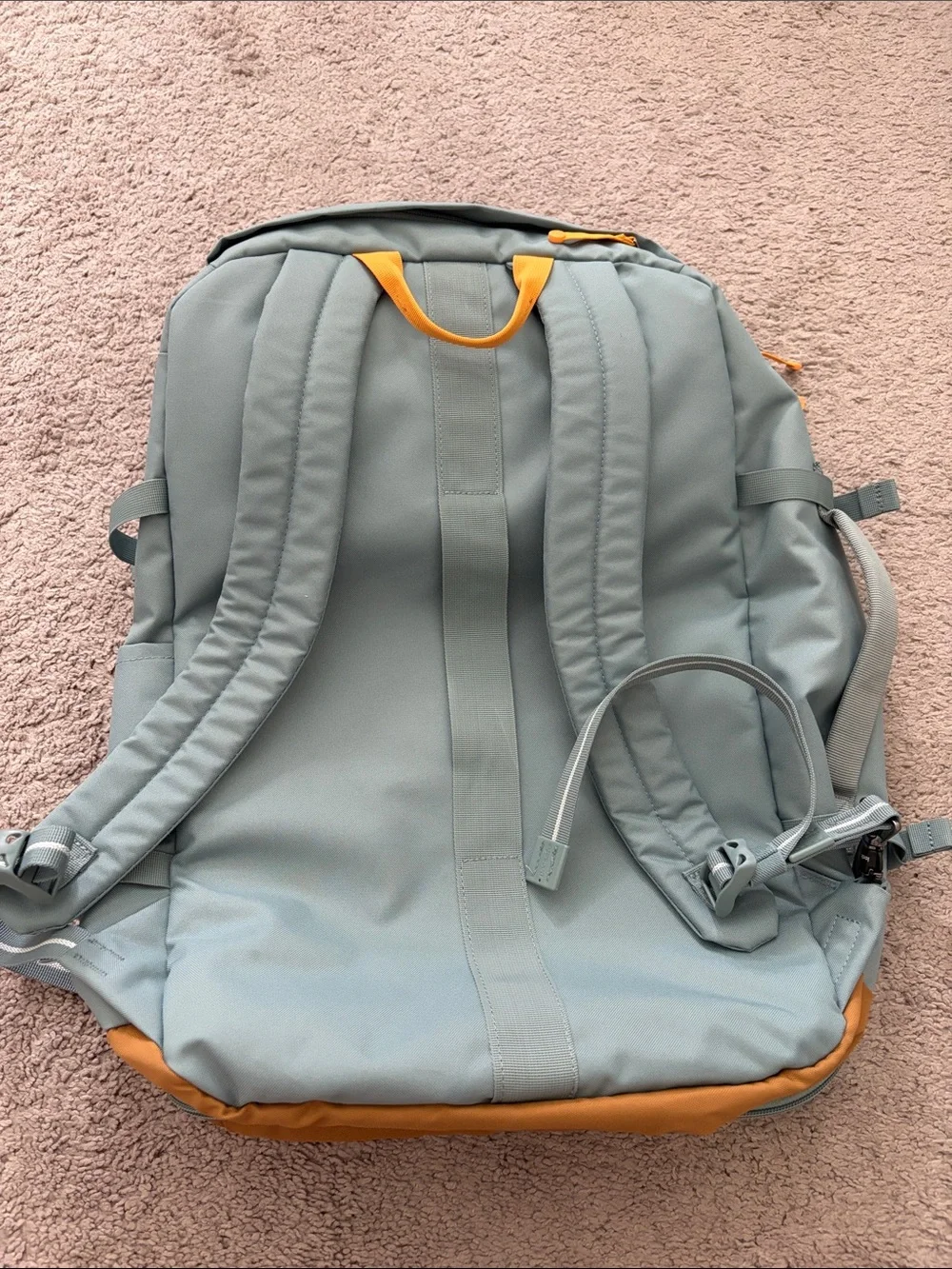 Pacsafe Light Gray Backpack with Tan Accent